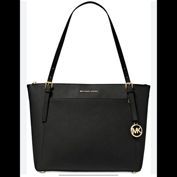 Michael Kors Handbags - Michael Kors Large Saffiano Leather  Voyager Top-Zip Tote Bag